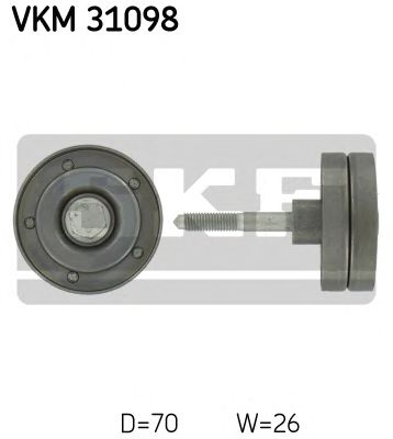 Направляющий / паразитный ролик поликлинового ремня SKF VKM 31098