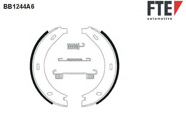 Тормозные колодки ручника FTE BB1244A6