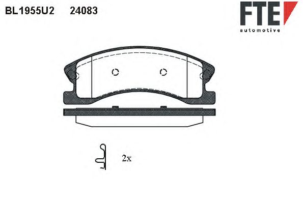 Тормозные колодки FTE BL1955U2
