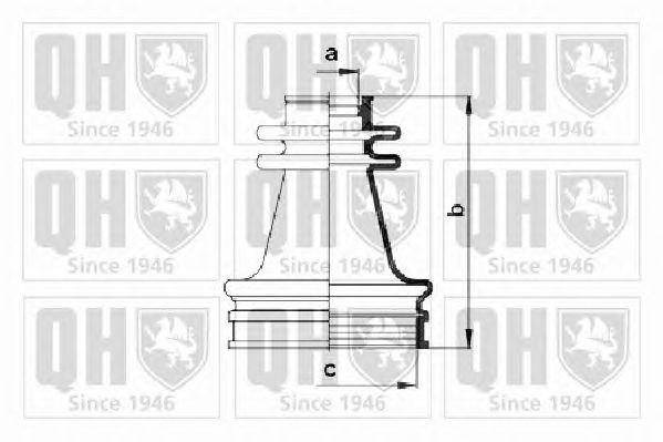 Комплект пыльника ШРУСа QUINTON HAZELL QJB256