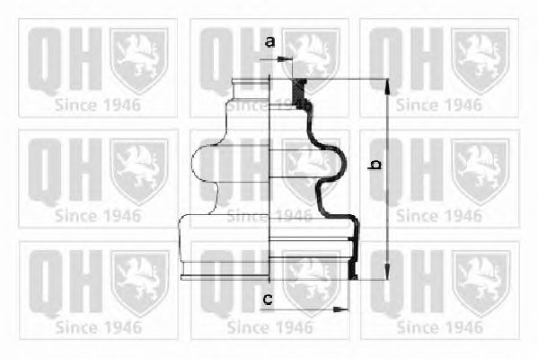 Комплект пыльника ШРУСа QUINTON HAZELL QJB560