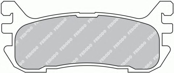 Тормозные колодки FERODO FDB1012