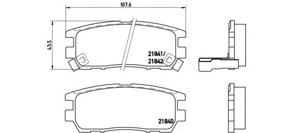 Тормозные колодки BREMBO P 54 018