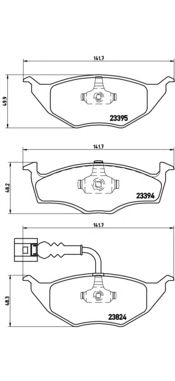 Тормозные колодки BREMBO P 85 063