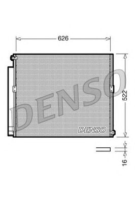 Радиатор кондиционера DENSO DCN50021