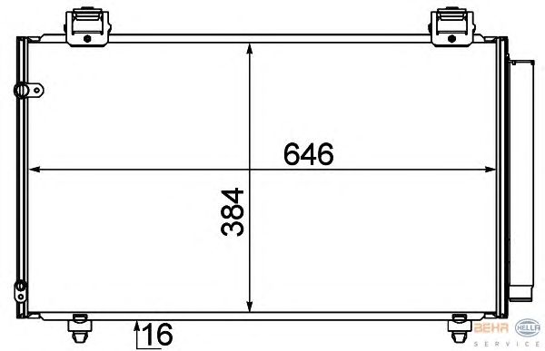 Радиатор кондиционера HELLA 8FC 351 310-191