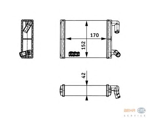 Радіатор опалення HELLA 8FH 351 312-731