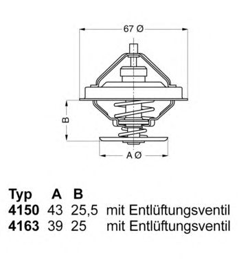Термостат WAHLER 4150.71D50