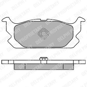 Тормозные колодки DELPHI LP1065