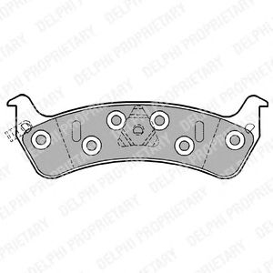 Тормозные колодки DELPHI LP1184