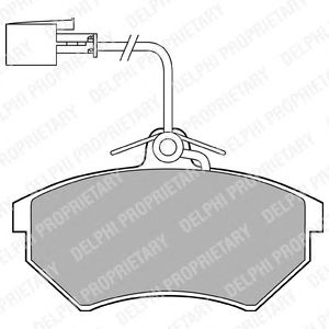 Тормозные колодки DELPHI LP1412