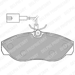 Тормозные колодки DELPHI LP1748