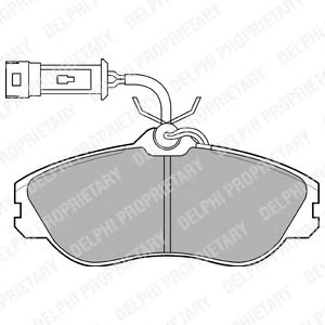 Тормозные колодки DELPHI LP706