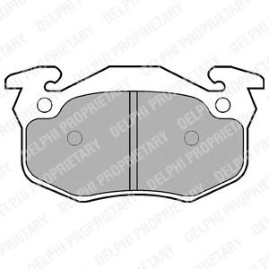 Тормозные колодки DELPHI LP836