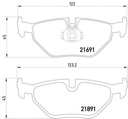 Тормозные колодки HELLA 8DB 355 007-981
