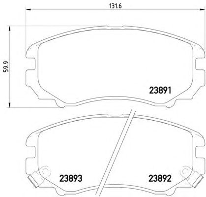 Тормозные колодки HELLA 8DB 355 016-101