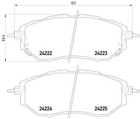 Тормозные колодки HELLA 8DB 355 012-031