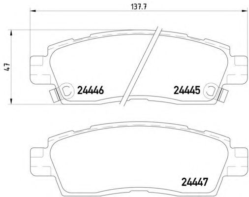 Тормозные колодки HELLA 8DB 355 012-821