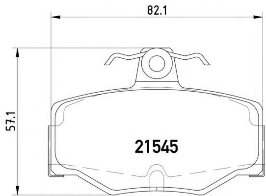 Гальмівні колодки HELLA 8DB 355 018-021