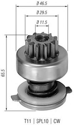 Бендикс стартера MAGNETI MARELLI 940113020109
