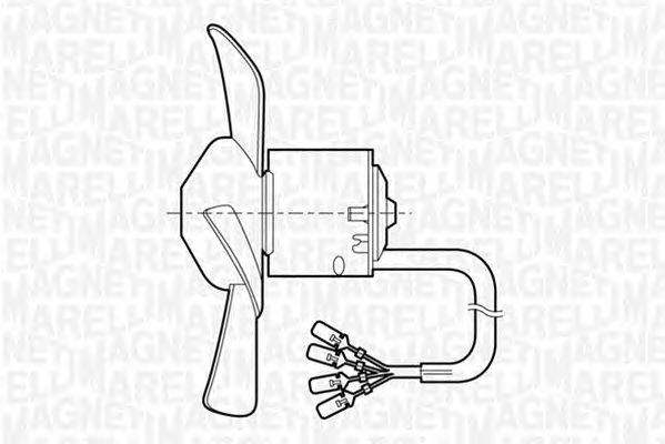 Вентилятор отопителя MAGNETI MARELLI 069401252010