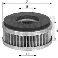 Фильтр системы вентиляции картера MANN-FILTER C 6005