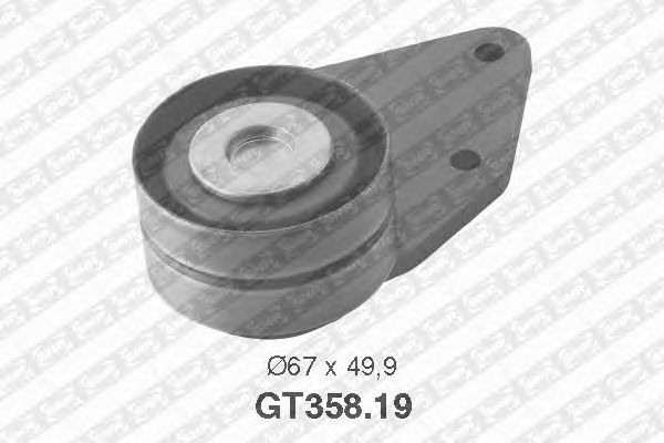 Натяжной ролик ремня ГРМ SNR GT358.19