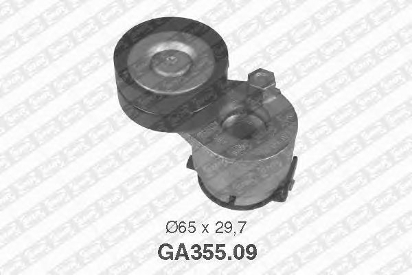 Натяжной ролик поликлинового ремня SNR GA355.09
