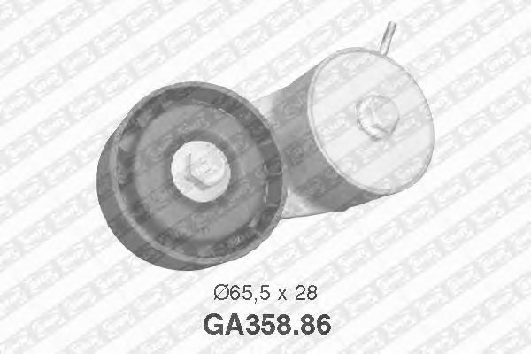 Натяжной ролик поликлинового ремня SNR GA358.86