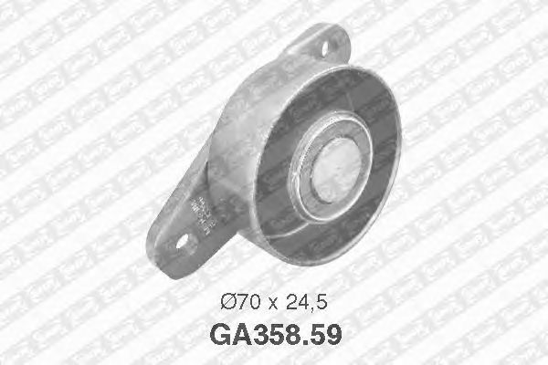 Направляющий / паразитный ролик  поликлинового ремня SNR GA358.59