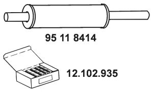 Резонатор EBERSPÄCHER 95 11 8414