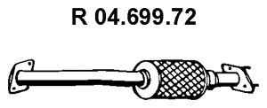 Труба выхлопного газа EBERSPACHER 04.699.72