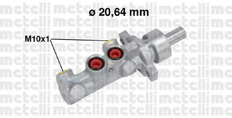 Головний гальмівний циліндр METELLI 05-0709