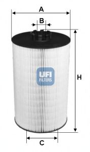 Масляный фильтр UFI 25.046.00