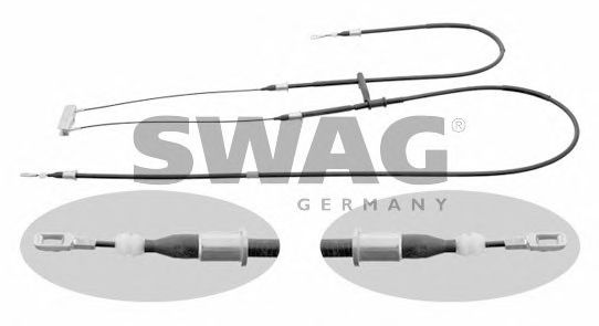 Трос ручника SWAG 57 92 9305