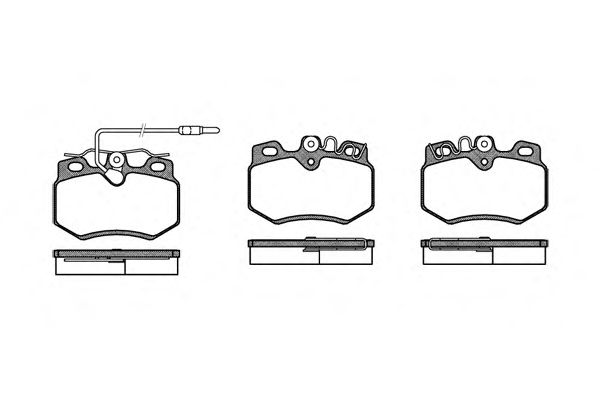 Тормозные колодки REMSA 0170.12
