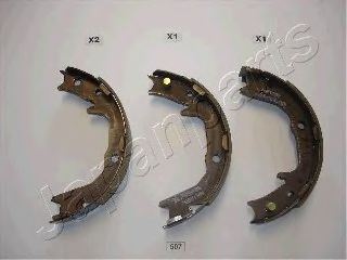 Тормозные колодки ручника JAPANPARTS GF-507AF