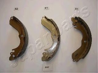 Тормозные колодки JAPANPARTS GF-587AF