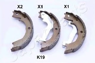 Тормозные колодки ручника JAPANPARTS GF-K19AF