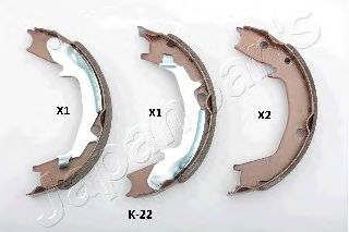 Тормозные колодки ручника JAPANPARTS GF-K22AF