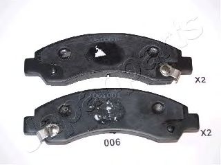 Тормозные колодки JAPANPARTS PA-006AF