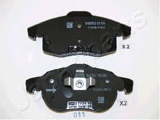 Тормозные колодки JAPANPARTS PA-011AF