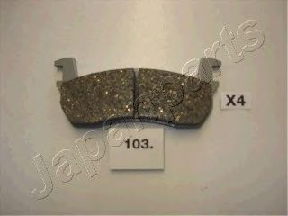 Тормозные колодки JAPANPARTS PA-103AF