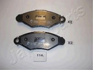 Тормозные колодки JAPANPARTS PA-114AF