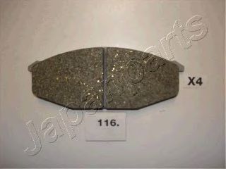 Тормозные колодки JAPANPARTS PA-116AF