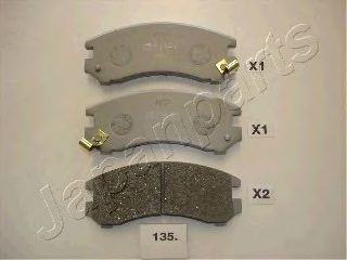 Тормозные колодки JAPANPARTS PA-135AF