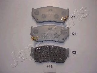 Гальмівні колодки JAPANPARTS PA-149AF