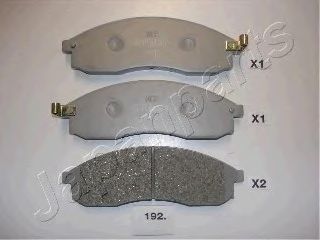 Тормозные колодки JAPANPARTS PA-192AF