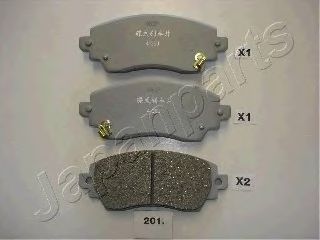 Тормозные колодки JAPANPARTS PA-201AF