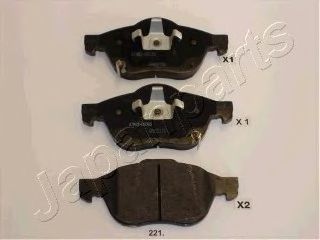 Тормозные колодки JAPANPARTS PA-221AF